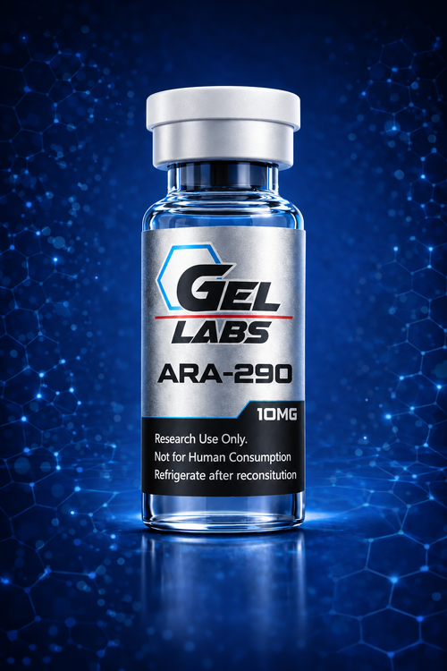ARA-290 10mg research peptide vial from GEL Labs